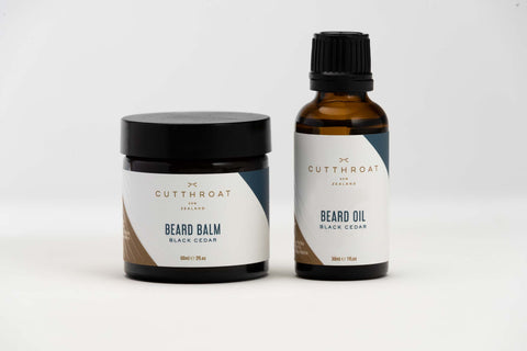 black cedar beard care gift set
