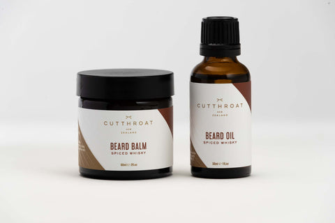 spiced whisky beard care gift set